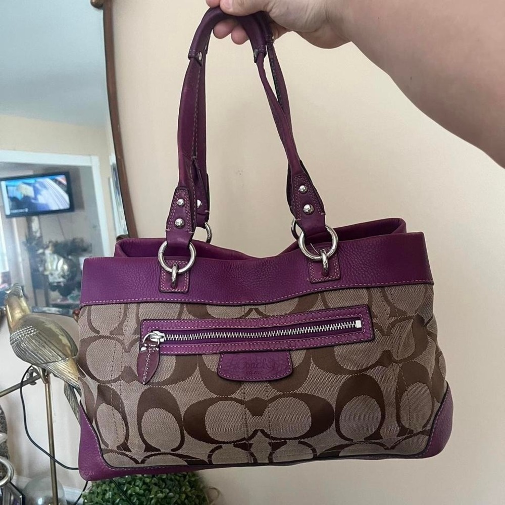 y2k 2000s Coach Signature Cs Monogram Penelope shoulder bag / handbag